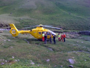 The Air Ambulance at Gavel Neese