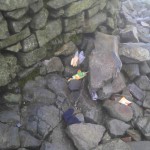 Rubbish on Scafell Pike
