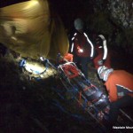 Good torches and a bivvi tent are invaluable during a night-time rescue