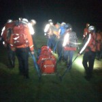 Nearly back, sledging to Burnthwaite