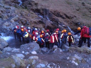 At the stream crossing, as the light fades