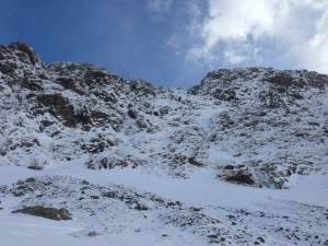 Ice forming in the Red Gill Area on Scafell