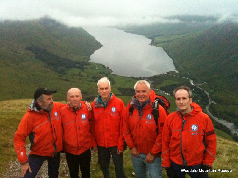 Team Members on Lingmell Nose