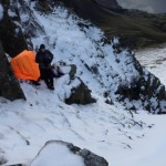 On the ledge,Hollowstones and Wastwater below