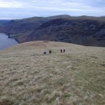 Descending towards Lingmell Nose